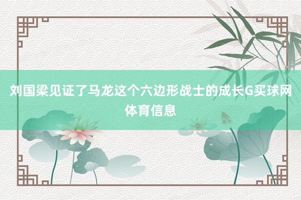刘国梁见证了马龙这个六边形战士的成长G买球网体育信息