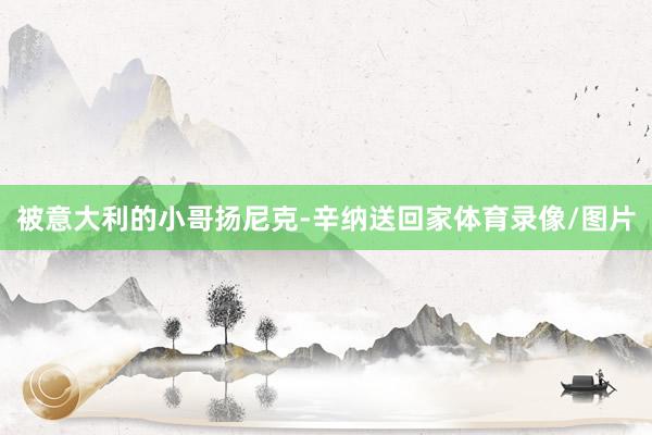 被意大利的小哥扬尼克-辛纳送回家体育录像/图片