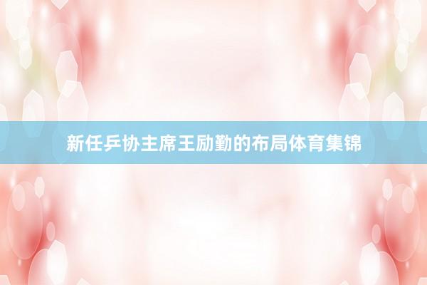 新任乒协主席王励勤的布局体育集锦