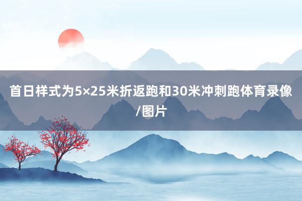 首日样式为5×25米折返跑和30米冲刺跑体育录像/图片