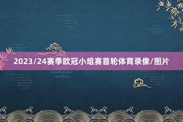 2023/24赛季欧冠小组赛首轮体育录像/图片