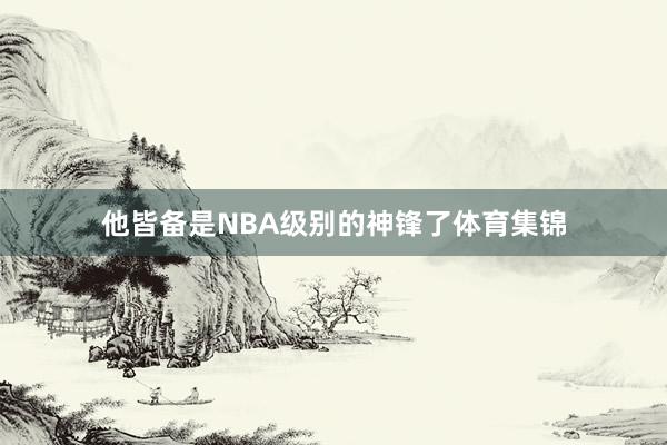 他皆备是NBA级别的神锋了体育集锦