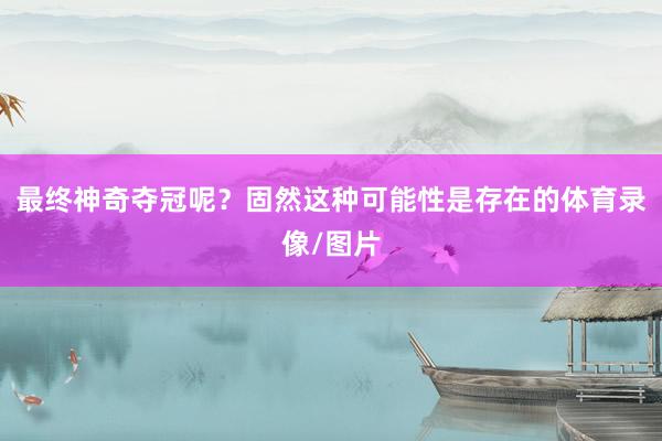 最终神奇夺冠呢？固然这种可能性是存在的体育录像/图片