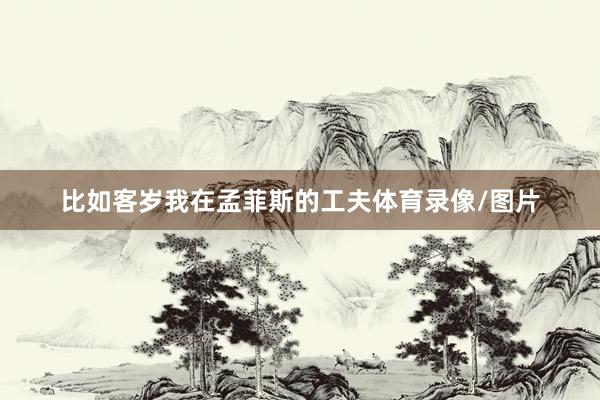 比如客岁我在孟菲斯的工夫体育录像/图片