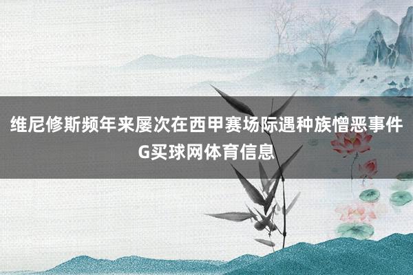 维尼修斯频年来屡次在西甲赛场际遇种族憎恶事件G买球网体育信息