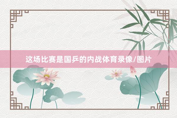 这场比赛是国乒的内战体育录像/图片