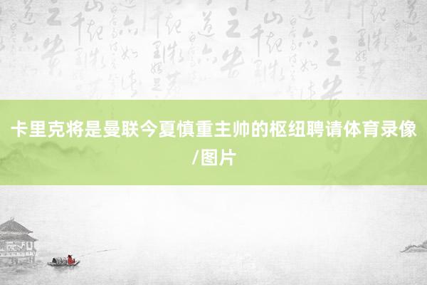 卡里克将是曼联今夏慎重主帅的枢纽聘请体育录像/图片