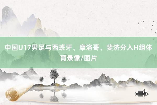 中国U17男足与西班牙、摩洛哥、斐济分入H组体育录像/图片