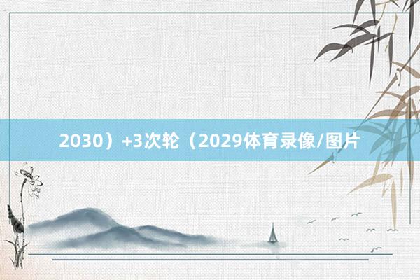 2030）+3次轮（2029体育录像/图片